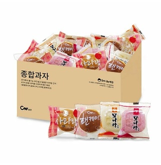 단일상품 왕밤맛 모나카 27개입 810g 1박스 옛날과자 - 종합과자 모나카+그랑쉘+팬케이크 800g 옛날과자