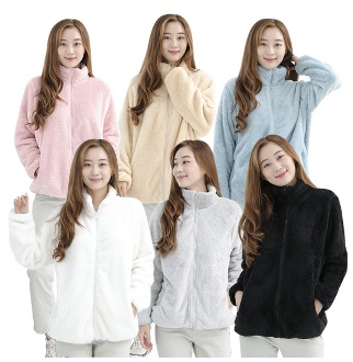 후리스 보아털 조끼 집업 겨울 점퍼 뽀글이 자켓 남녀공용 플리스 후드 빅사이즈 6컬러 캐쥬얼 여성