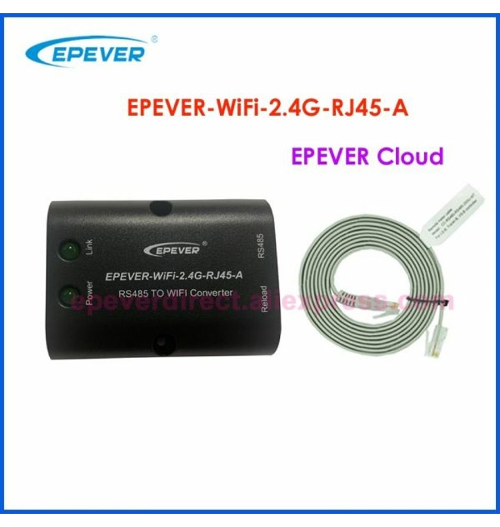 EPEVER WIFI-2.4G-RJ45-A 태양 컨트롤러 추적기 시리즈 BLE 어댑터 APP 흰색 MT50 미터 USB 및 센서 ...