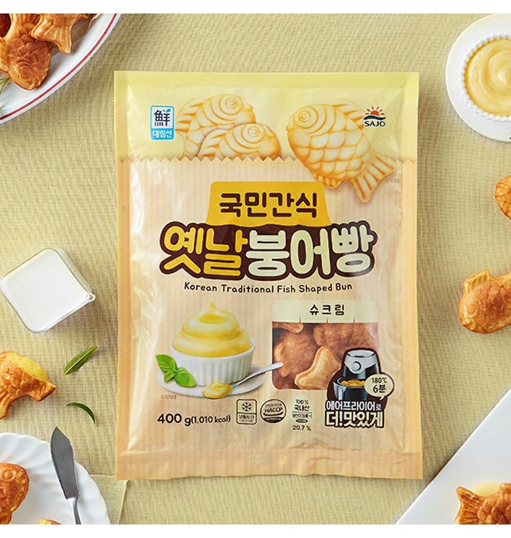 사조대림 국민간식 옛날 붕어빵 슈크림 400g 1개 티몬 1470