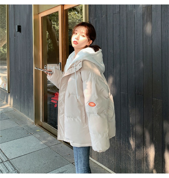 후드 레이어드 패딩 점퍼