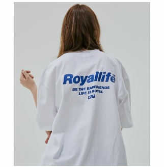ROYALLIFE RL701 비 더 프렌즈 반팔 - 화이트 BE THE FRIENDS SHORT SLEEVE