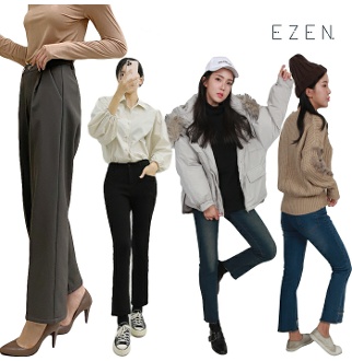 이젠 여성 겨울용 기모 청바지/면바지/슬랙스/레깅스
