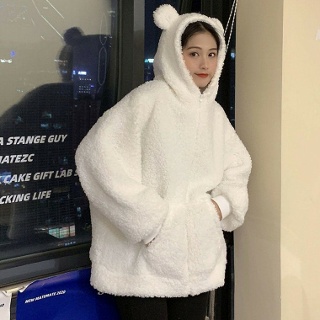 자켓 점퍼 바람막이 재킷 잠바 봄아우터 귀여운 패션 곰돌이 후드 후리스 야상 여성
