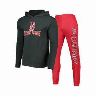 Concepts Sport Men's Heather Red, Heather Charcoal Boston Re