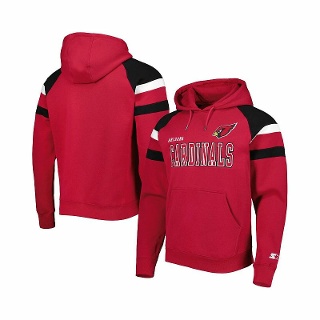 Starter Men's Cardinal Arizona Cardinals Draft Fleece Raglan
