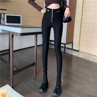 마르소 여자 스키니 바지 스키니진 슬림핏 기모 겨울 하이웨스트 캐주얼팬츠 가을 UNO4