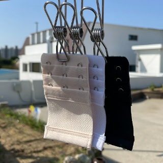 럭스라이저 밴드형 브라연장후크 3단 블랙
