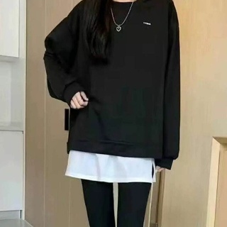 페이크치마 밴딩 면 자연스러운 레이어드 밴드 블랙