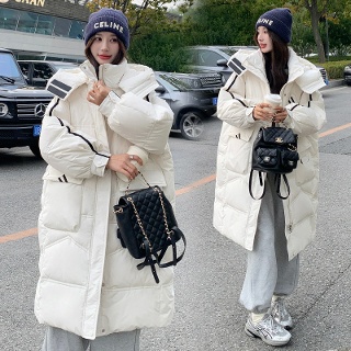 아이언하트 여성여친 잠바 패딩다운 키작 점퍼 캐주얼 오버핏 후드 롱패딩 울아우터 KKE4