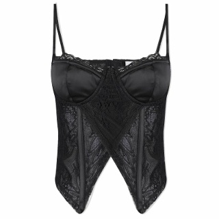 다니엘귀조 Montesano 레이스 Corset 블랙 여성 여자