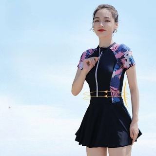 빅사이즈 원피스 수영복 비치 휴양지 77 체형커버 여자 실내