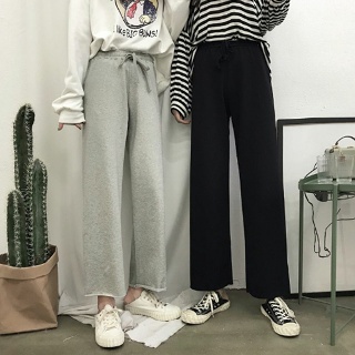 일자 9부 트레이닝 와이드 팬츠 HH A31
