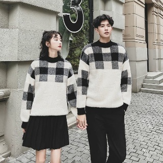 헤징 커플룩 트윈룩 봄가을 겨울 빅사이즈 시밀러룩 니트 부부 남여