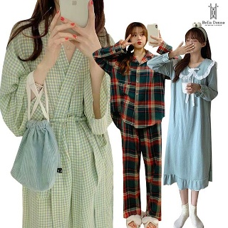 [텐제로]벨라도나 꿀잠을 부르는 여성 원피스잠옷/파자마/로브가운