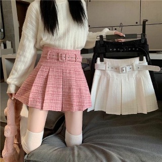 프릴스커트 주름치마 여성 쉬폰 플레어 스커트 Y2K 여성용 블랙 스커트A라인 플리츠 스커트하이웨이스트 슬림