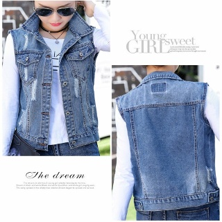 F2751 기본스타일 청조끼 빈티지데님조끼 베스트 Vest