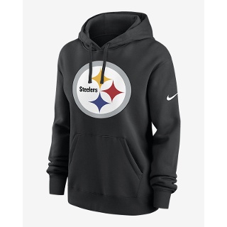 나이키 로고 클럽 (NFL Pittsburgh Steelers) 여성용 풀오버 후디 146213
