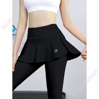 테니스 치마 레깅스 2IN1 필라테스 배드민턴 스커트 치마바지 커버업