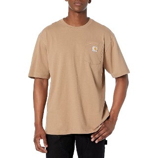 Carhartt 남성용 'K87' 작업복 포켓 반소매 티셔츠 136655