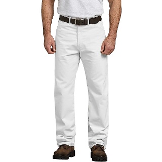 Dickies 남성용 릴랙스 핏 페인터 유틸리티 바지 화이트 34W x 32L US 136620
