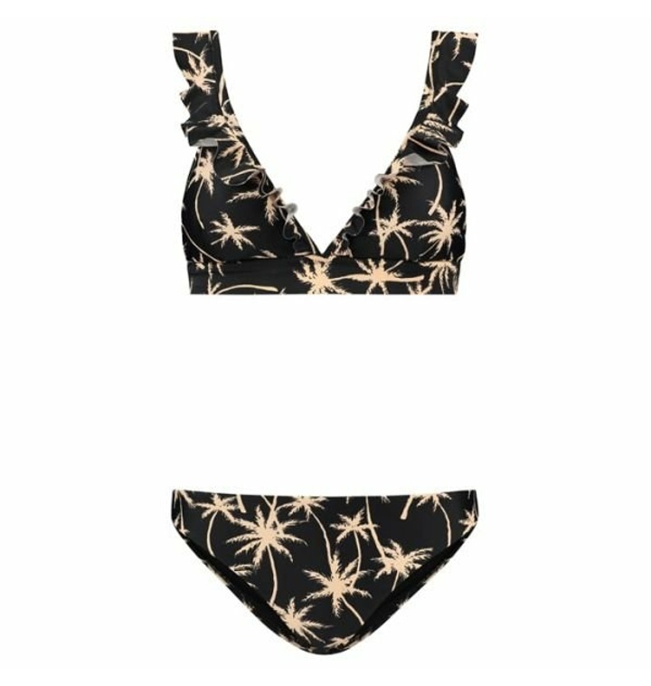 Shiwi LADIES BOBBY BIKINI SET VACATION PALM BLACK - 티몬